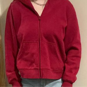 WOMENS RED HOODIE